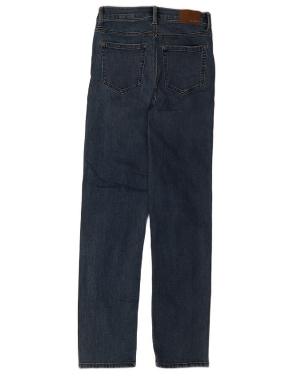 Marks & Spencer blugi drepti Sienna pentru femei UK 8 mic W26 L28 albastru bumbac