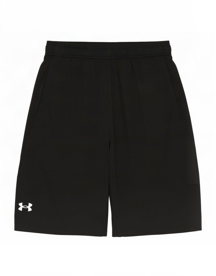 Pantaloni scurți sport Under Armour pentru bărbați, poliester mediu negru