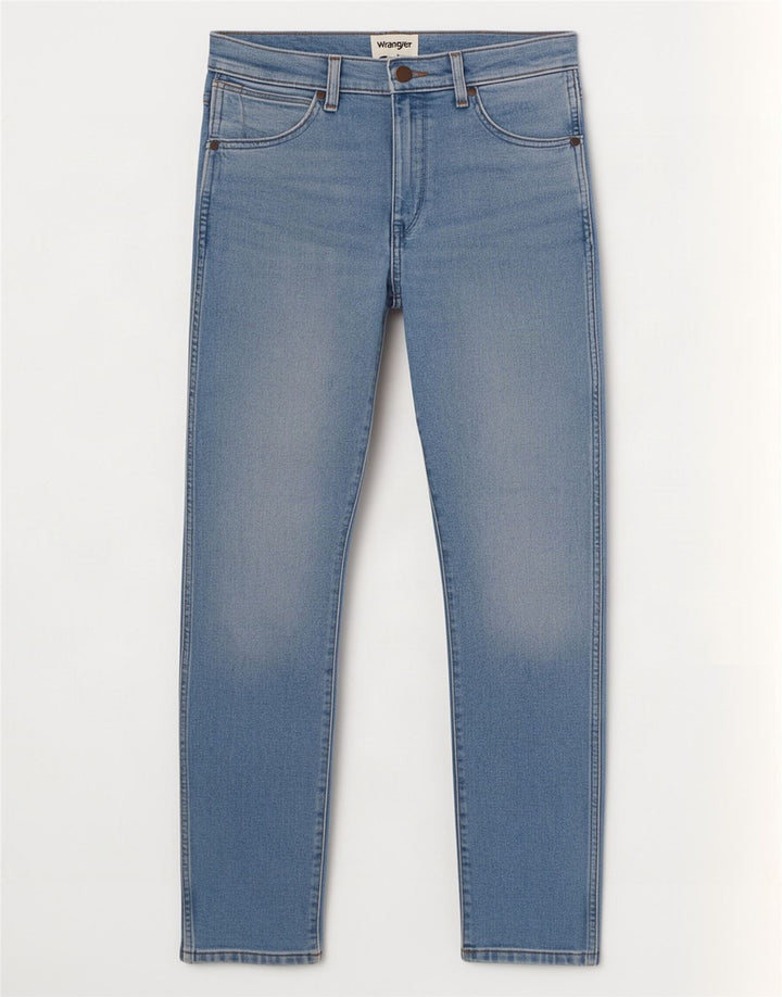 Blugi pentru bărbați Wrangler Larston Slim W28 L32 Bumbac albastru