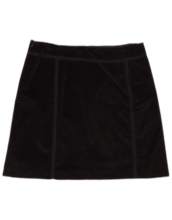 Fusta mini din catifea pentru femei Penny Black UK 12 Medium W30 Viscoza neagra