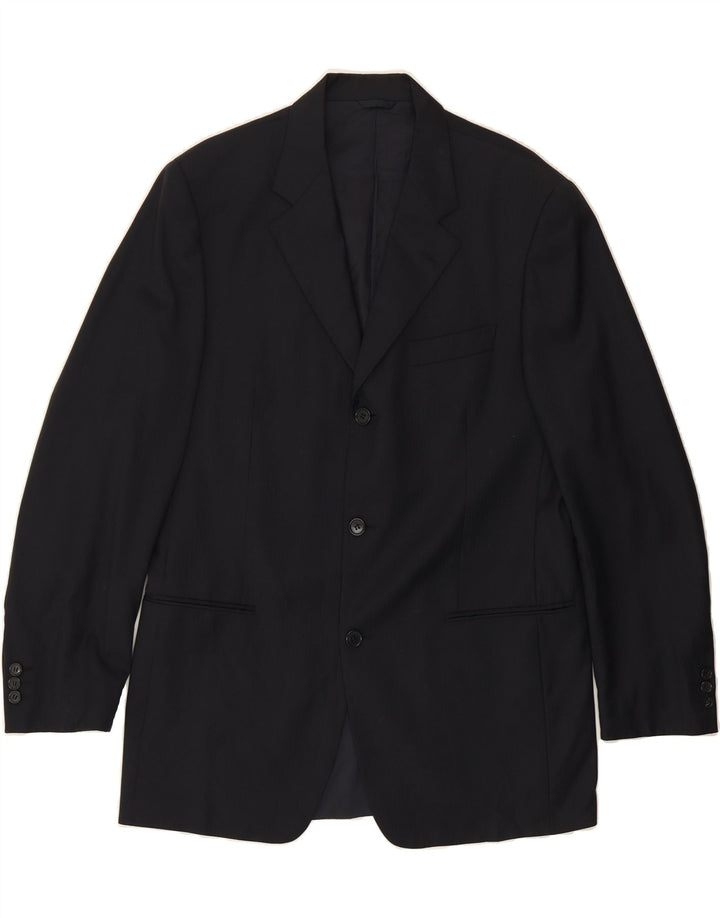 CERRUTI Mens 3 Button Blazer Jacket UK 38 Medium Black Wool Vintage Cerruti and Second-Hand Cerruti from Messina Hembry 