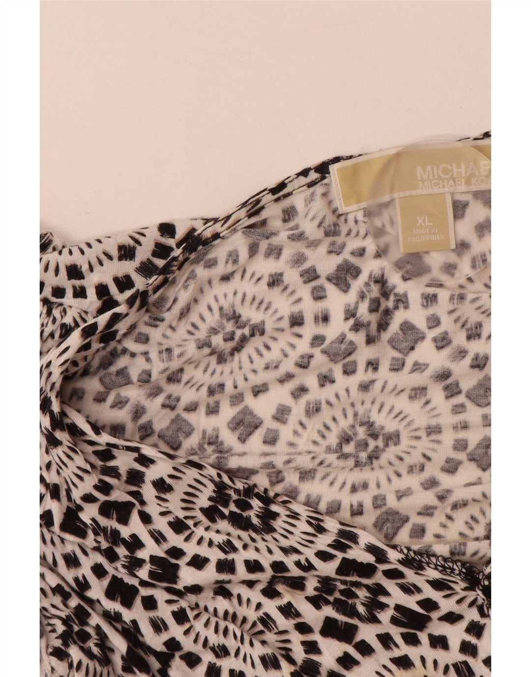 MICHAEL KORS Rochie A-Line fără mâneci pentru femei UK 18 XL Negru Floral Rayon