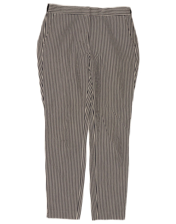 Pantaloni chino slim pentru femei ZARA Mici L26 L27 Bumbac cu dungi albe