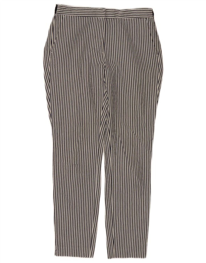Pantaloni chino slim pentru femei ZARA Mici L26 L27 Bumbac cu dungi albe