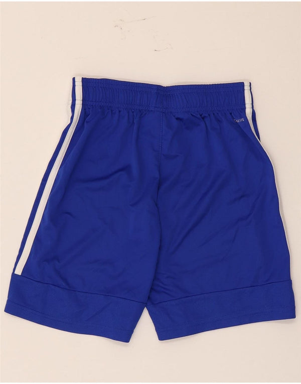 Pantaloni scurți sport adidas Climalite pentru băieți 11-12 ani poliester albastru
