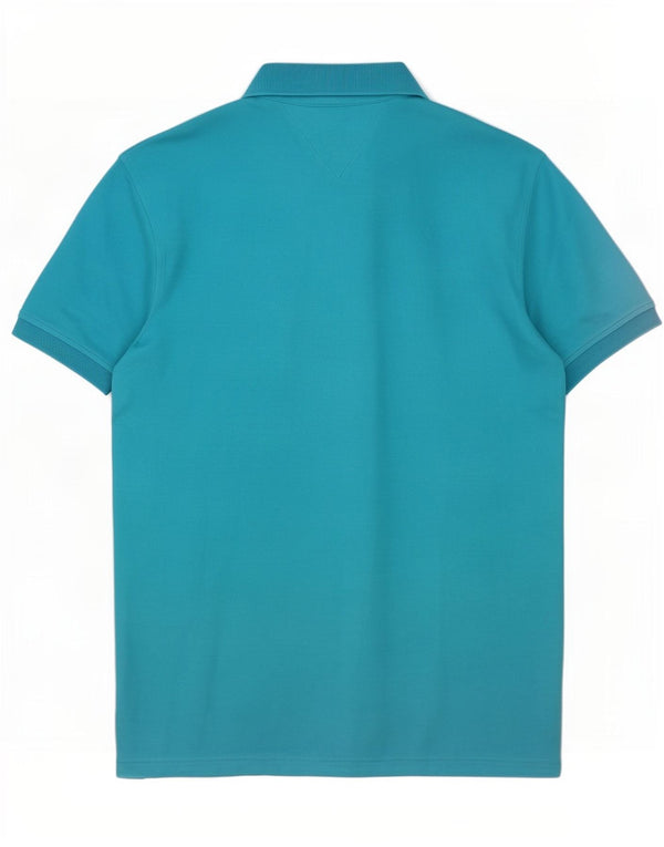Cămașă polo Tommy Hilfiger pentru bărbați, cu formă regulată, mare, albastru, bumbac