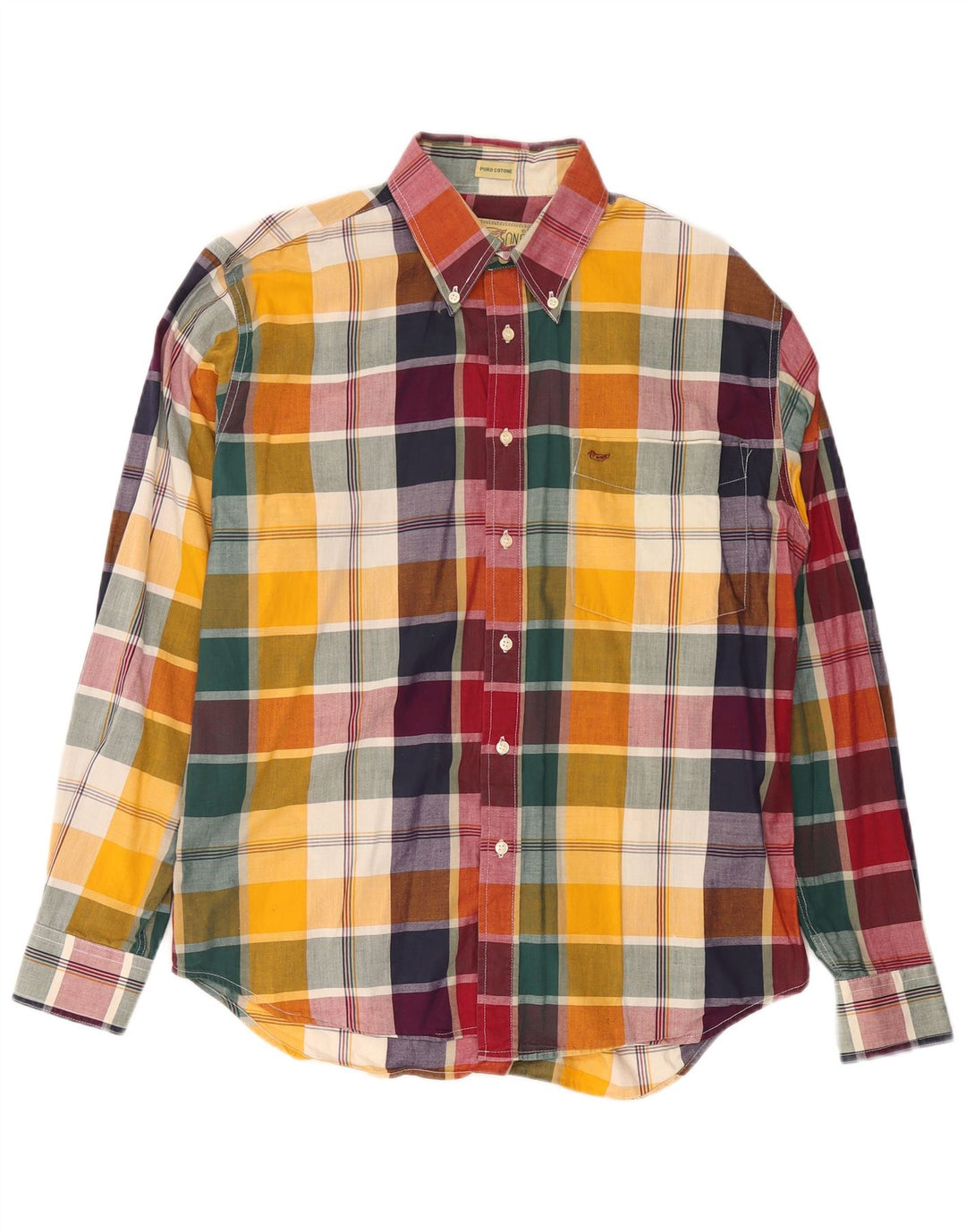 Cămașă pentru bărbați Alley & Sons în carouri, bumbac în carouri, multicoloră, medie