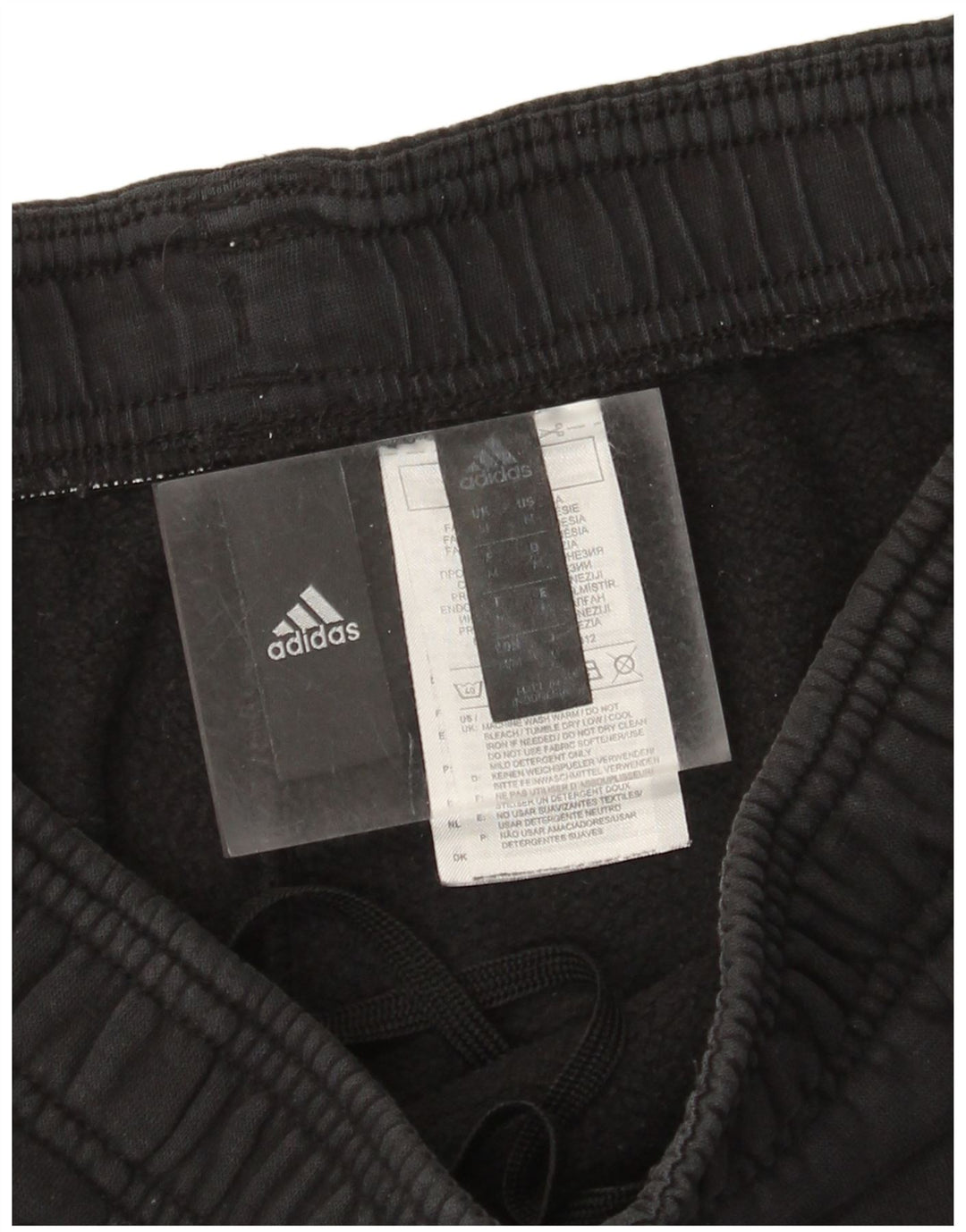 Pantaloni de trening Adidas pentru bărbați Joggeri, bumbac mediu negru