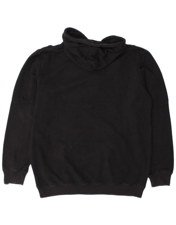 Pulover grafic pentru bărbați Lotto, bumbac negru 2XL