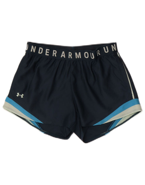 Pantaloni scurti sport Under Armour pentru femei Heat Gear UK 10 Small Bleumarin