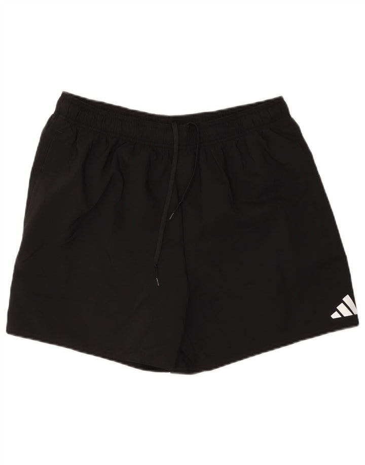 Pantaloni scurți sport pentru bărbați Adidas, mari, negru, poliester