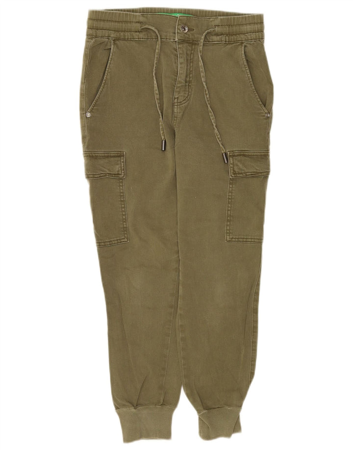 Pantaloni cargo Benetton pentru femei, W30 L25, kaki