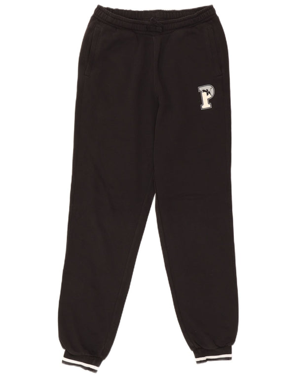 Puma Băieți Pantaloni De Trening Grafic Joggeri 15-16 Ani Bumbac Negru