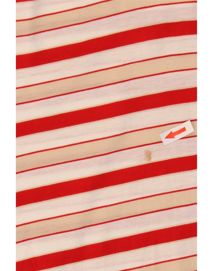 Tricou polo Amerigo Vespucci pentru bărbați, bumbac cu dungi roșii medii