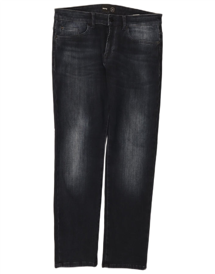 Blugi slim pentru femei HUGO BOSS L34 L32 bumbac bleumarin