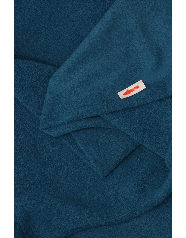 Pulover Jack Wolfskin pentru bărbați, cu fermoar și gât, din lână, UK 36/38, poliester albastru mediu