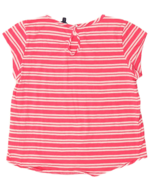 Tricou pentru femei Nautica Top UK 12 Bumbac cu dungi roz mediu