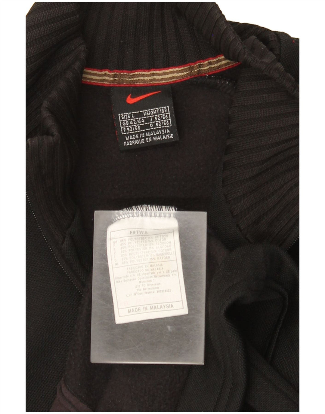 Jachetă de trening pentru bărbați Nike UK 42/44 Poliester negru mare