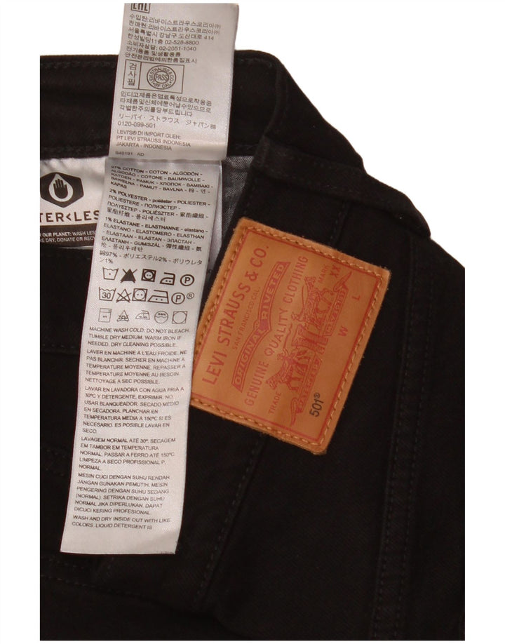 Blugi drepti pentru femei Levi's 501 W28 L26 bumbac negru
