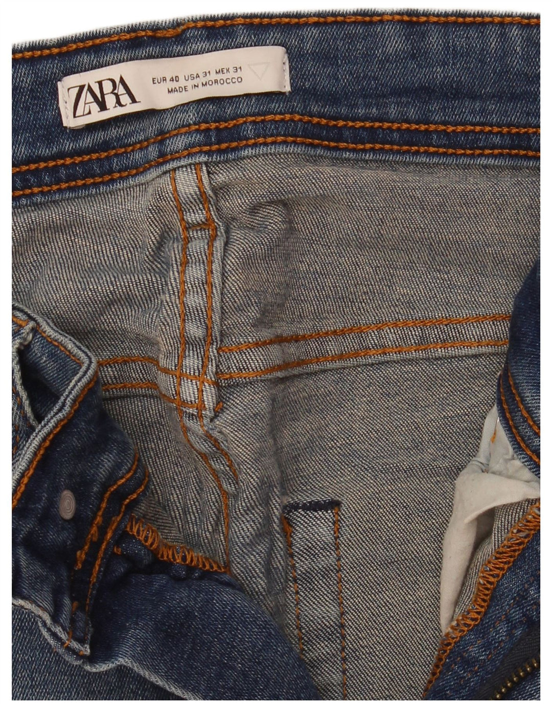 Blugi skinny pentru bărbați Zara EU 40 Medium W31 L32 Albastru