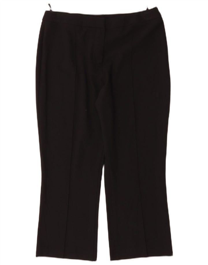 Pantaloni tăiați pentru femei Marks & Spencer UK 14 Medium W30 L23 Negru