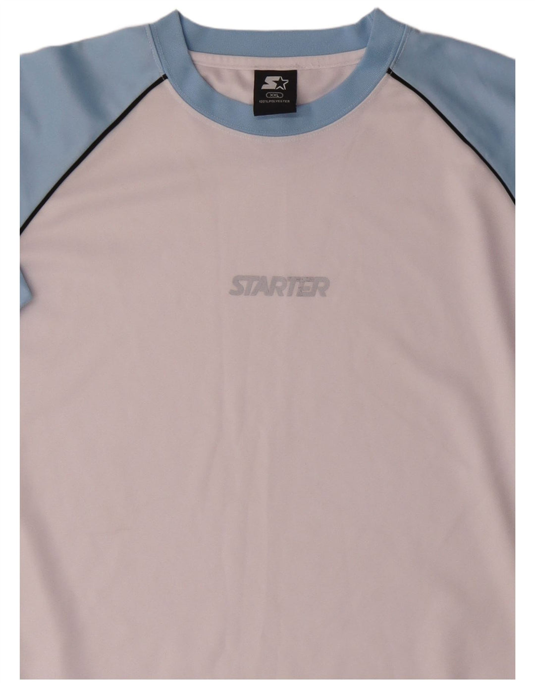 STARTER Tricou grafic pentru bărbați Top 2XL, alb, poliester color bloc