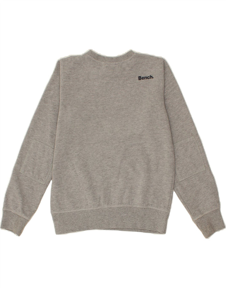 BENCH Boys Sweatshirt Jumper 11-12 Years Grey Cotton Vintage Bench and Second-Hand Bench from Messina Hembry 