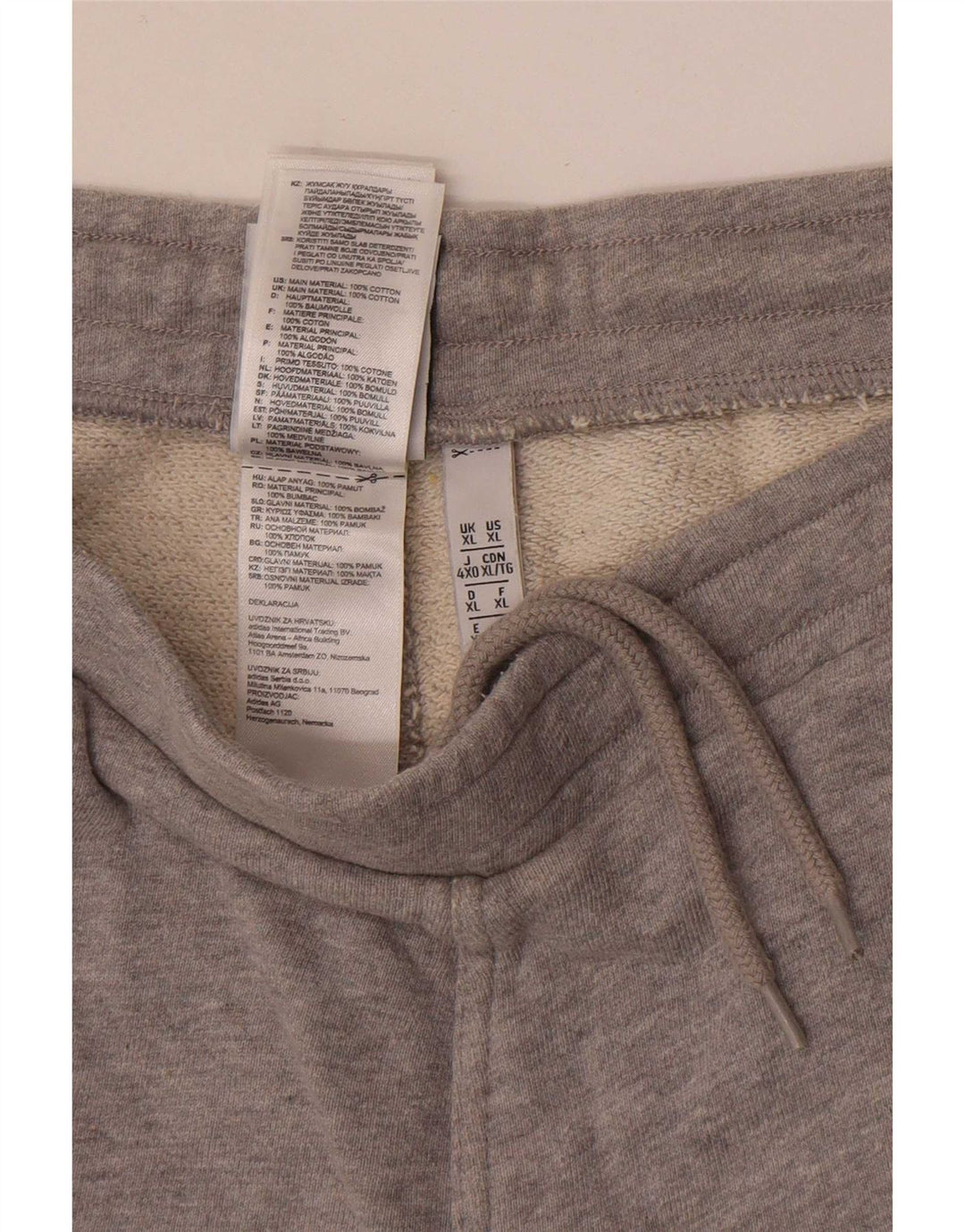 Pantaloni scurți sport pentru bărbați Adidas XL bumbac gri