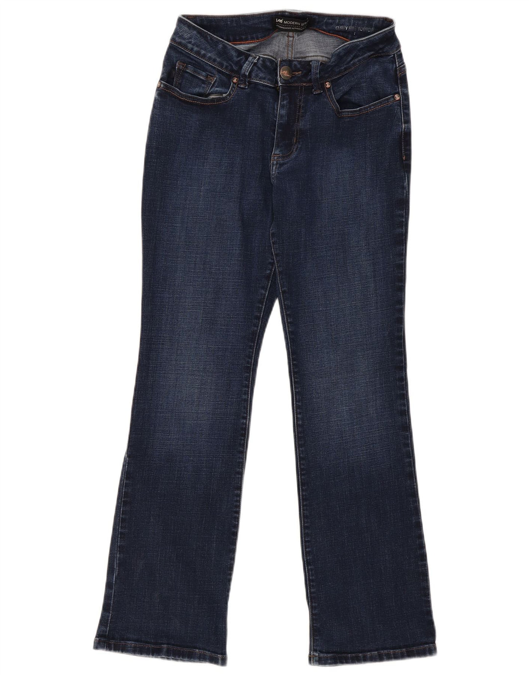 Blugi Lee pentru femei, cu talie curbată, cu talie modernă, cu bootcut, US 6 Medium W28 L29 Blue