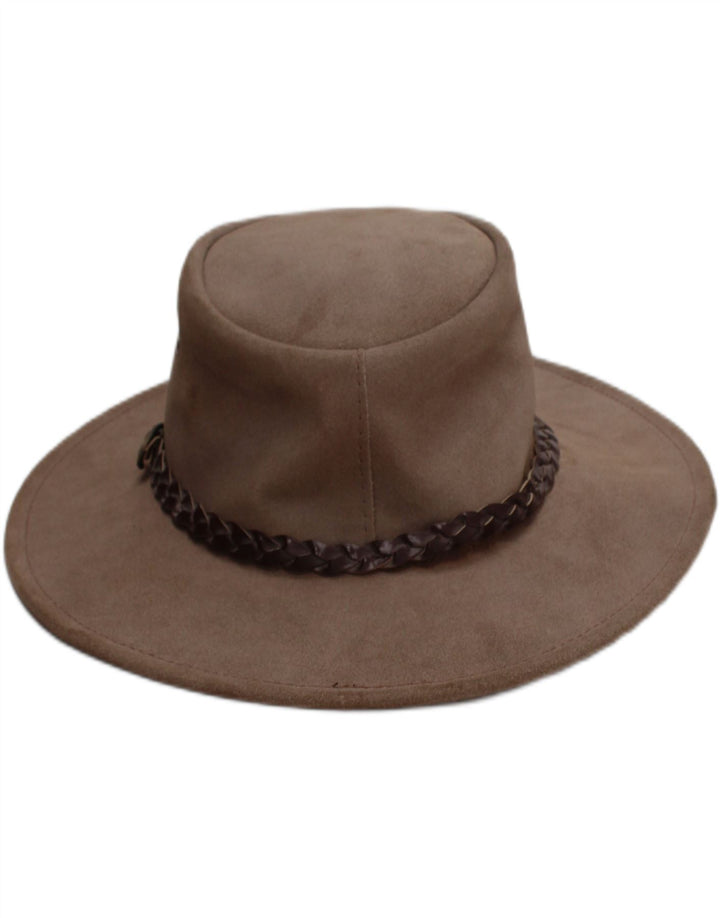 Pălărie de cowboy din piele intoarsa Jacaru Australia Mediu/Maro Maro Western