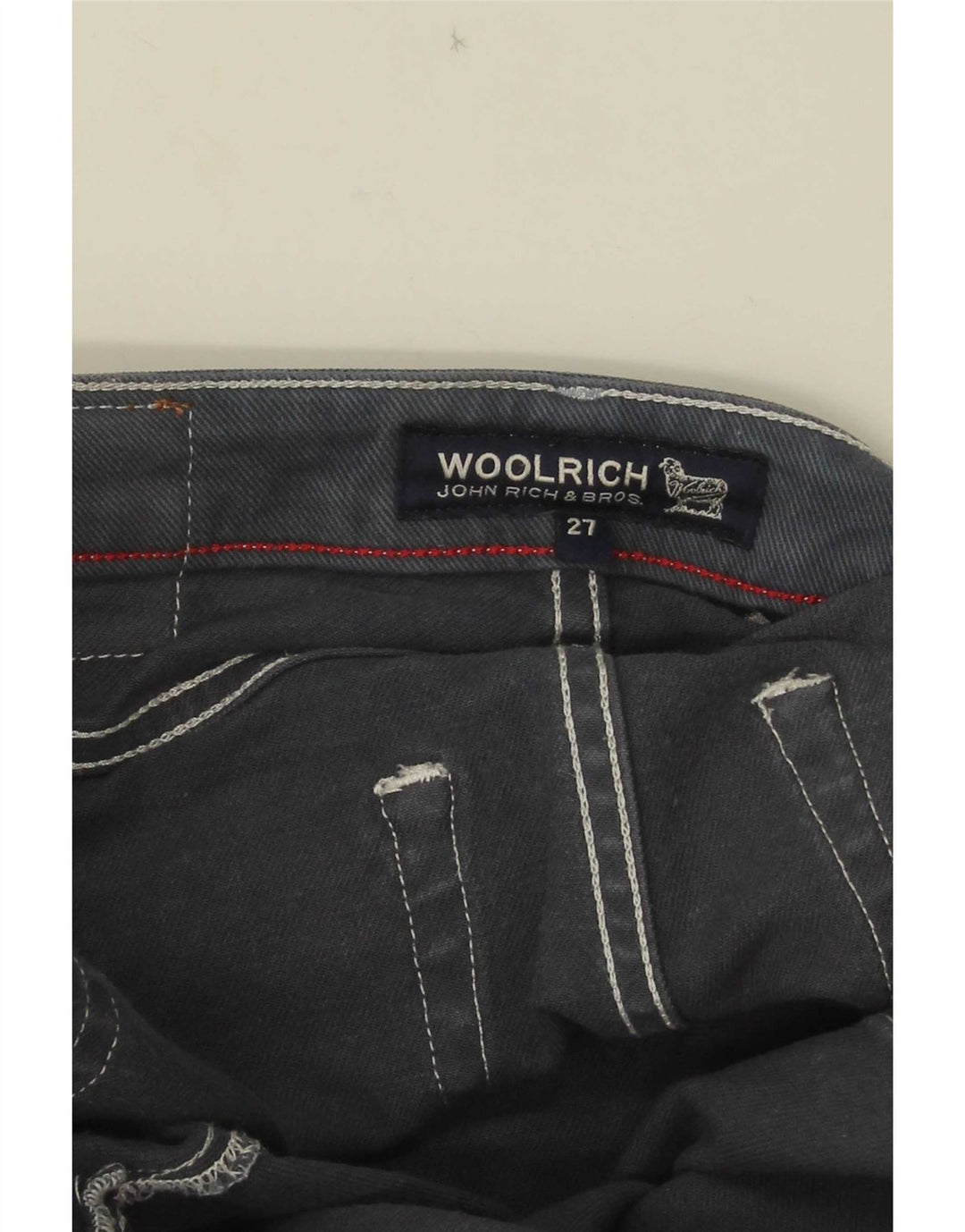 Blugi skinny pentru femei Woolrich W27 L27 gri