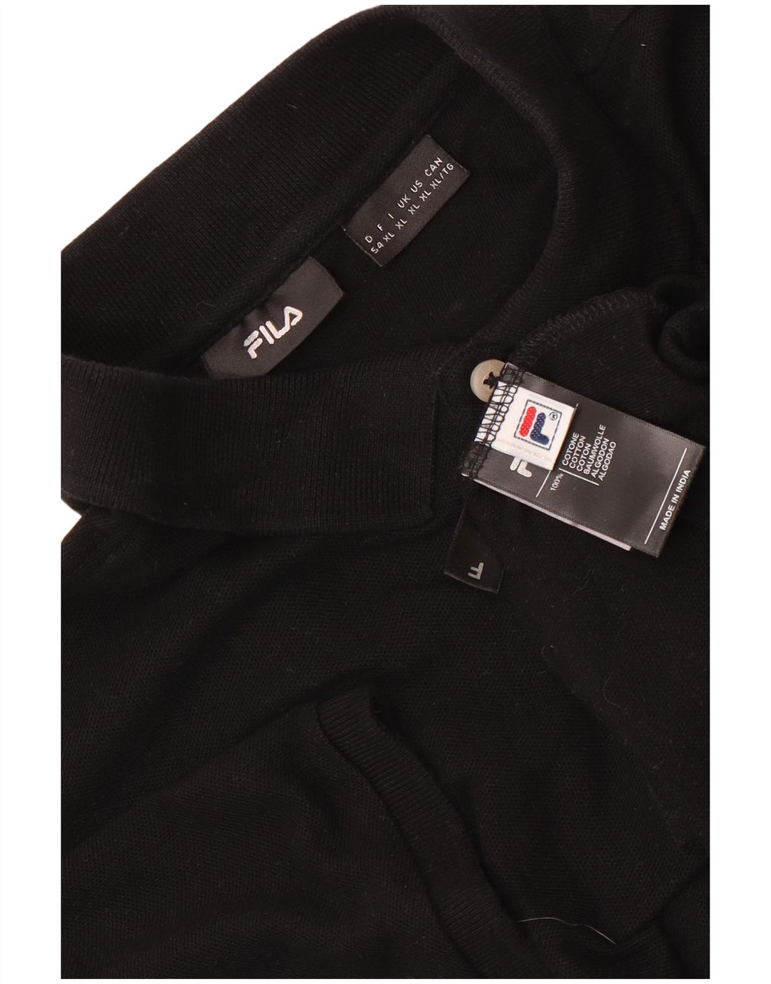 Tricou Polo Fila Barbati XL Bumbac Negru