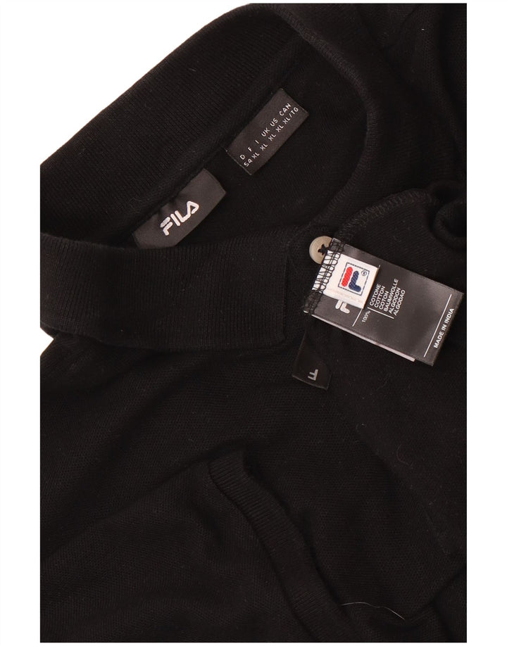 Tricou Polo Fila Barbati XL Bumbac Negru