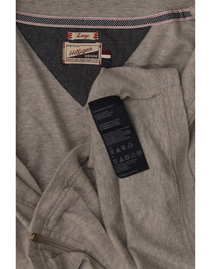 Jachetă de trening pentru bărbați Tommy Hilfiger, mare, gri, bumbac