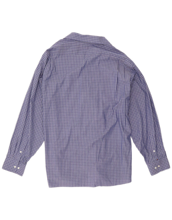 Cămașă pentru bărbați Tommy Hilfiger, cu formă regulată, 2XL, bumbac cu carouri albastre