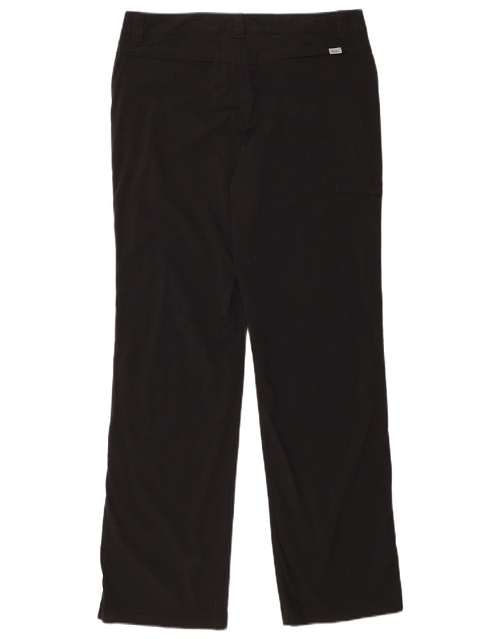 EDDIE BAUER Womens Straight Cargo Trousers US 6 Medium W32 L30 Black