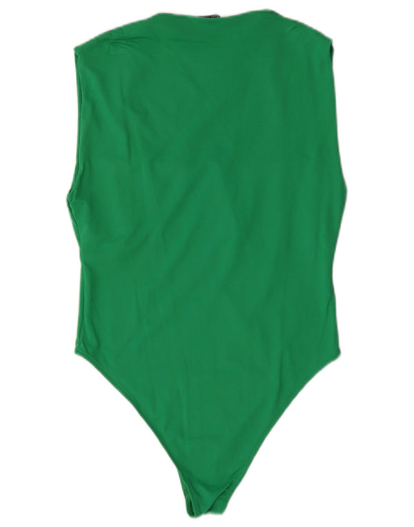 Body fără mâneci pentru femei Zara UK 14, mare, verde, poliamidă