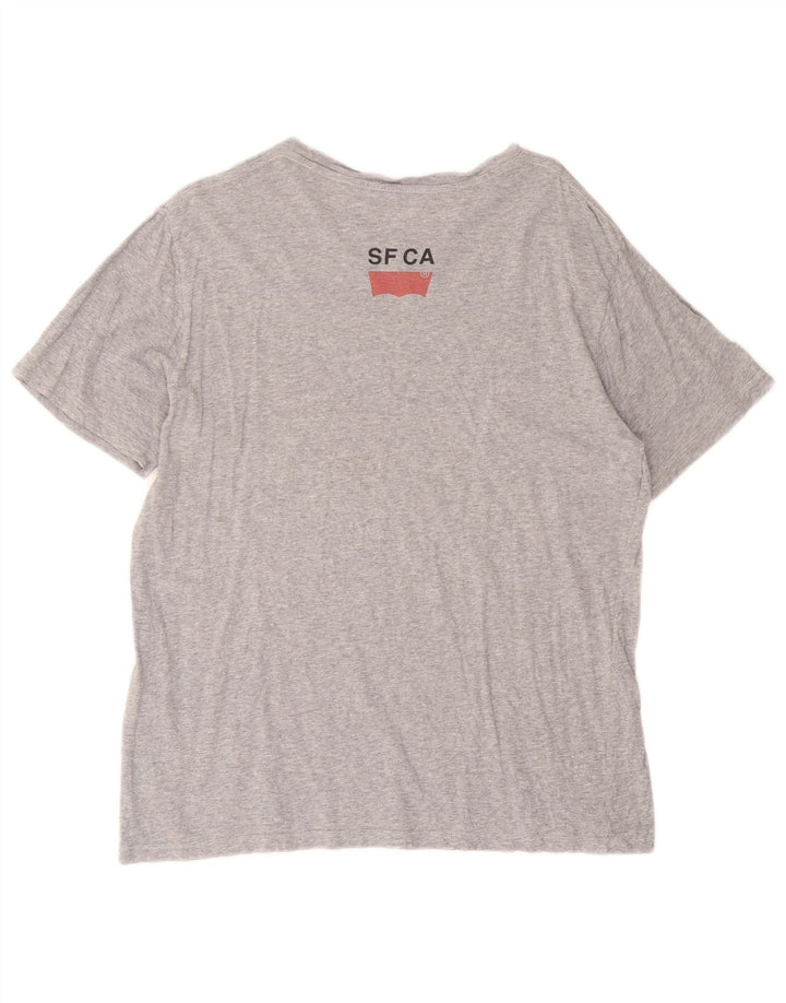 Tricou grafic pentru bărbați Levi's Top mare bumbac gri