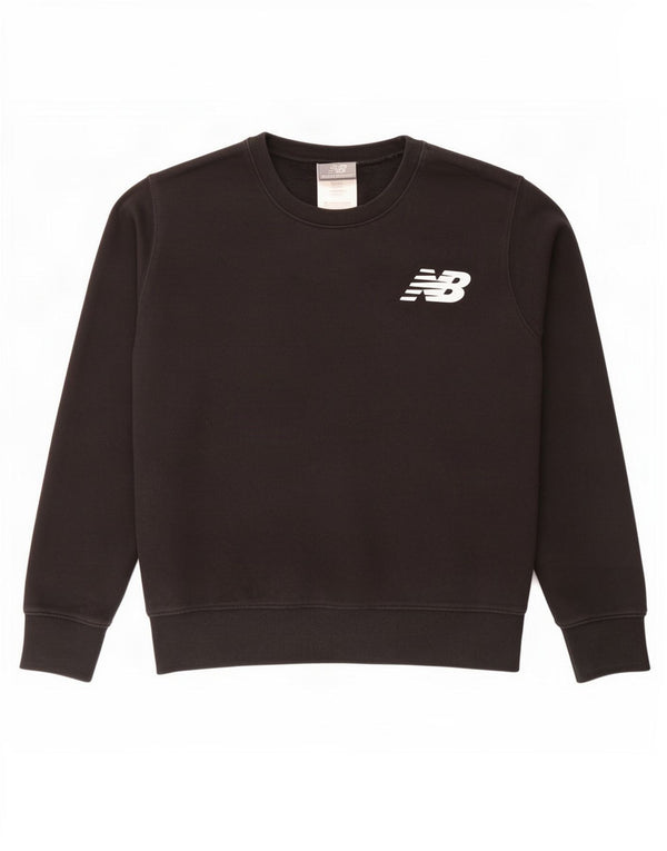 Pulover supradimensionat pentru femei New Balance UK 10 Bumbac negru mic