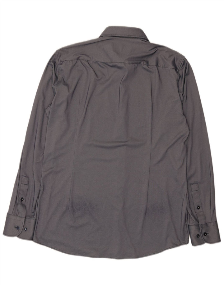Cămașă pentru bărbați Hugo Boss Slim Fit Mărimea 40 15 3/4 Gri mediu