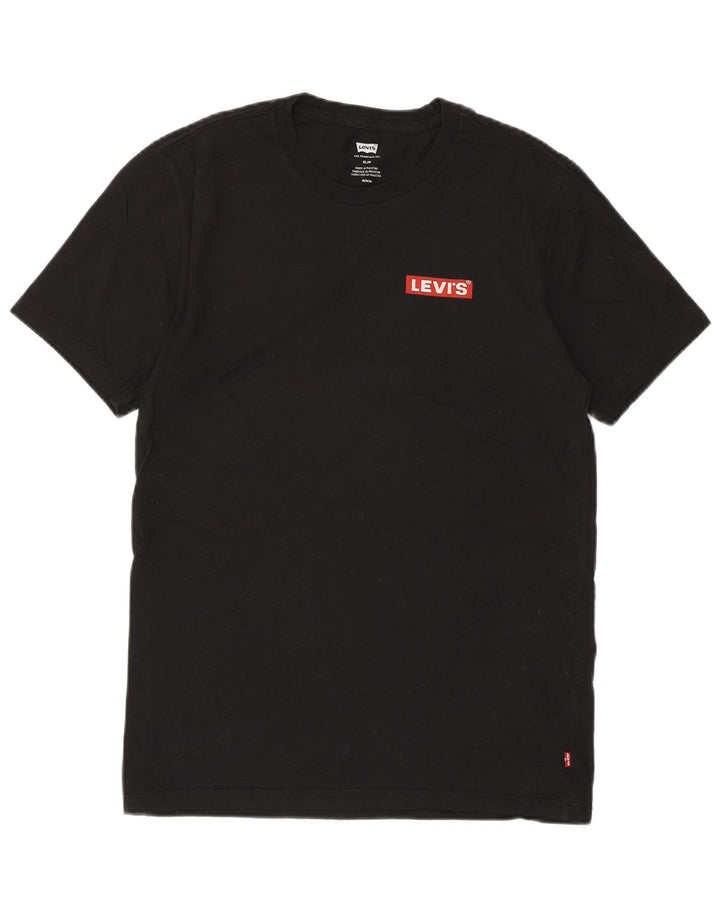 Tricou LEVI'S Slim Fit Top Bumbac Negru Mediu
