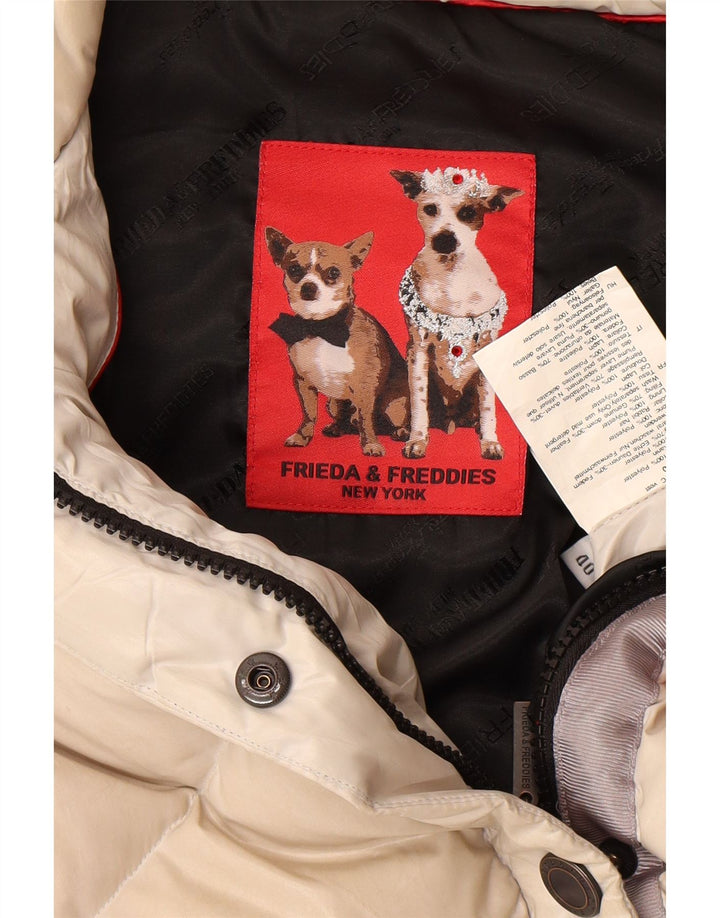 FRIEDA & FREDDIES Gilet căptușit pentru femei EU 40 Medium Bej Poliester