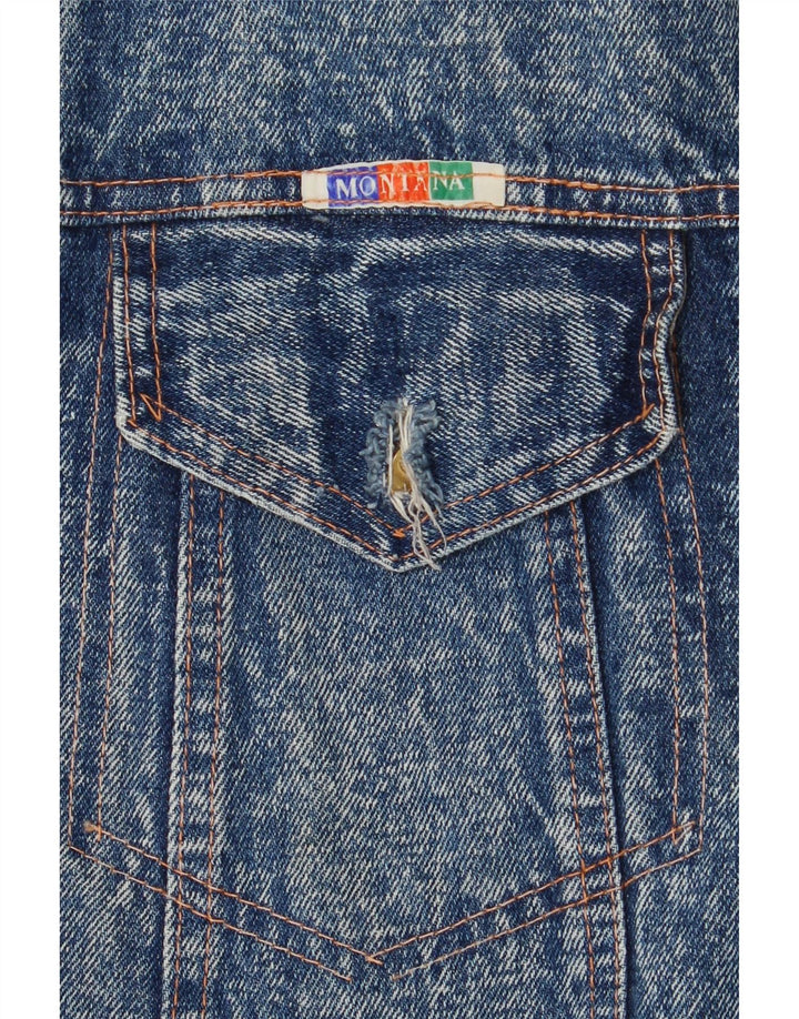 MONTANA Mens Denim Jacket UK 40 Large Blue Vintage MONTANA and Second-Hand MONTANA from Messina Hembry 