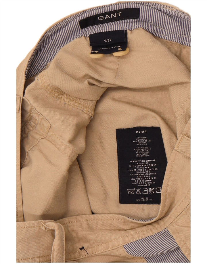 Pantaloni scurți cargo Gant pentru bărbați W33, in culoare bej mediu