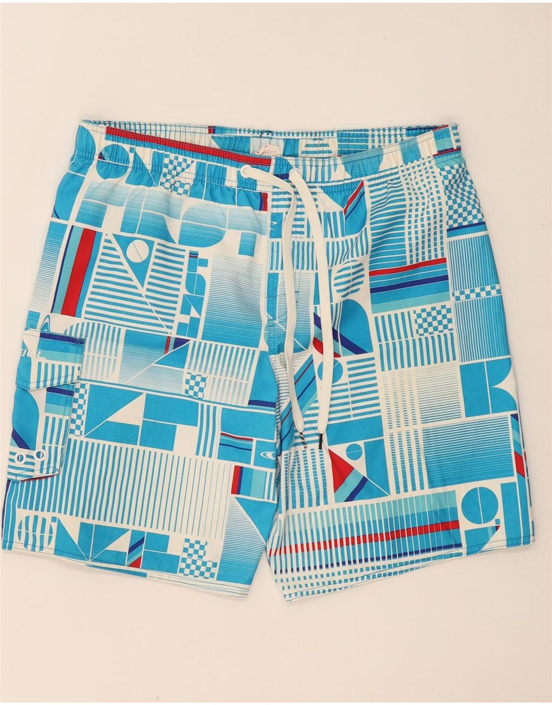 Pantaloni scurți de înot O'Neill pentru bărbați, mari, albastru, poliester geometric