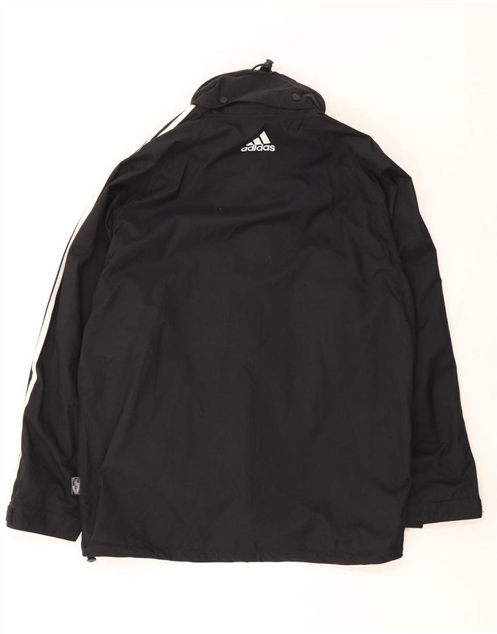 Jachetă de ploaie cu glugă Climashell Adidas pentru bărbați Marea Britanie 44/46 Poliamidă neagră mare