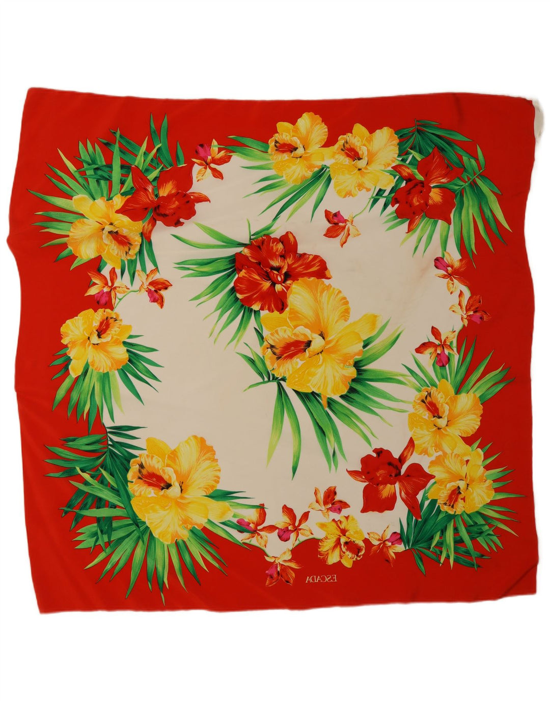 Escada Esarfa Patrata Femei Marime Unia Rosie Floral