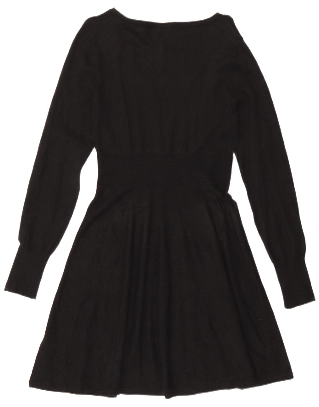 Rochie A-Line Oasis pentru femei cu mâneci lungi UK 12 Medium Black Viscose