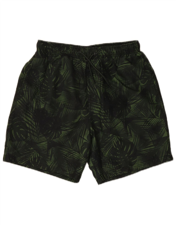 Pantaloni scurți de înot pentru bărbați Mountain Warehouse, poliester floral mic, verde