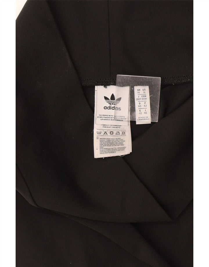 Leggings cu grafic pentru femei Adidas UK 14 Poliester negru mare